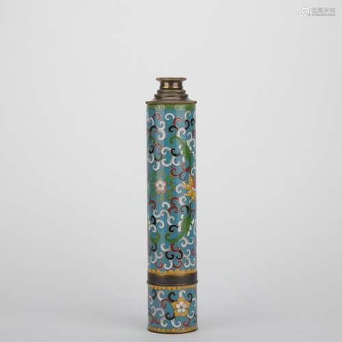 Qing dynasty cloisonne telescope