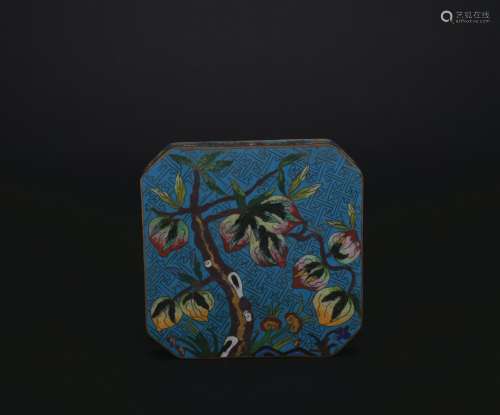 Qing dynasty cloisonne jewelry box