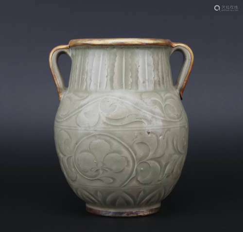 A Yaozhou kiln jar,Song dynasty