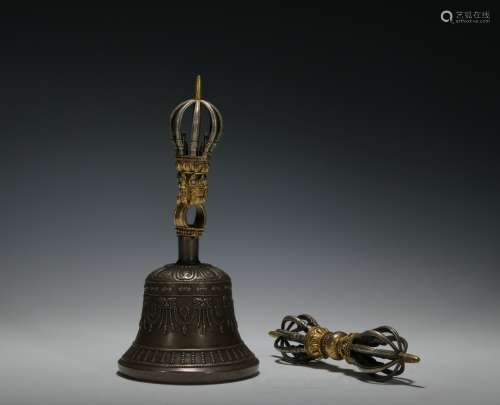Qing dynasty bronze Artifact *1 set