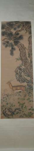Song dynasty Lidi's deer painting