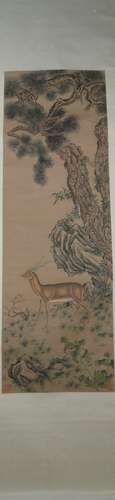 Song dynasty Lidi's deer painting