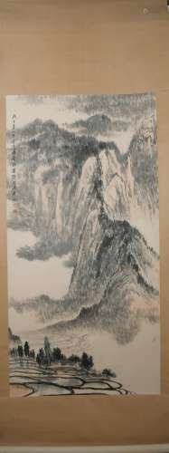 Modern Fu baosi's landscape painting