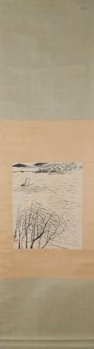 Modern Qi baishi's landscape painting