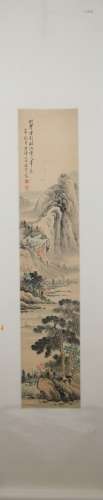 Qing dynasty Zhai jichang's landscape painting