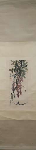 Modern Qi baishi's flower painting