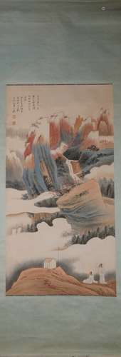 Modern Zhang daqian's landscape painting