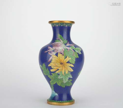 Qing dynasty cloisonne vase