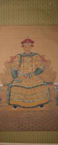 Qing dynasty's emperor painting