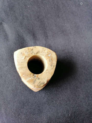 ARCHAIC JADE CARVED ORNAMENT, CONG