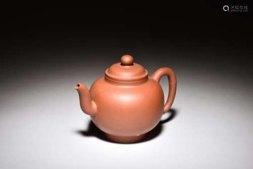 YIXING ZISHA ROUND TEAPOT