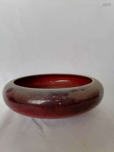 MONOCHROME RED GLAZED COMPRESSED WASHER