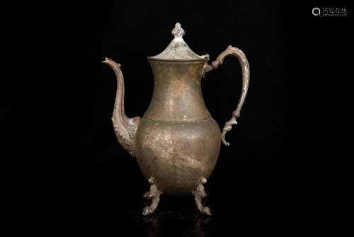 SILVER CAST WINE EWER