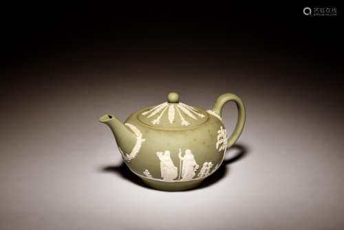 WESTERN STYLE 'RELIGIOUS FIGURES' TEAPOT