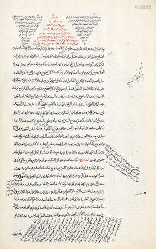 Muhammad bin Murtada, better known as Muhsin, al-Mafatih al-Sharayi'a, on Islamic law, originally composed in AH 1042/AD 1633-34 Qajar Persia, dated AH 1230/AD 1814-15