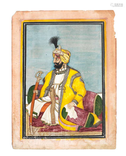 Maharajah Ranbir Singh of Jammu and Kashmir (d. 1885) Punjab, late 19th Century