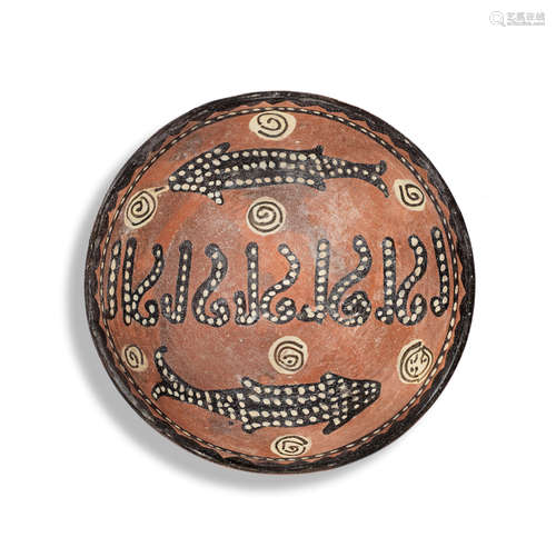 A Nishapur slip-painted pottery bowl Persia, 10th Century