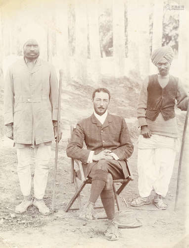 A collection of photographs from the collection of Major Arthur Wallace Dunlop (1866-1937), 23rd Sikh Pioneers India, late 19th Century (12)