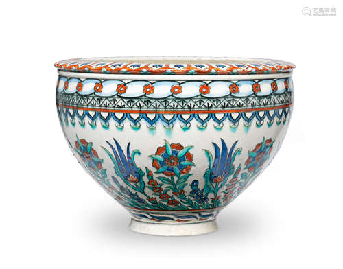 A Samson Iznik style pottery bowl Paris, 19th Century