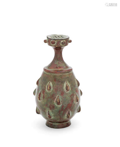 A Khorasan bronze rosewater bottle Persia, 10th Century