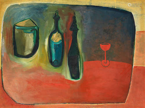 Sadanand K. Bakre (Indian, 1920-2007) Still Life with Chalice