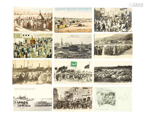 A collection of Ottoman postcards including depictions of the Hajj, Mecca and Medina Turkey, Egypt and Europe, early 20th Century (167)