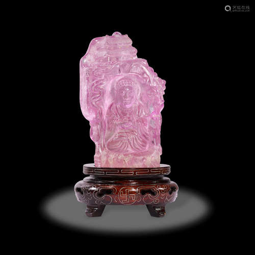 Published Piece: Important Spodumene var. Kunzite Carving, Ex. Herb and Monika Obodda Collection