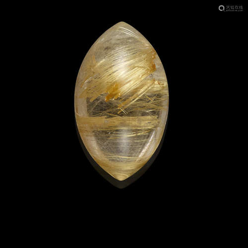 Rutilated Quartz Cabochon