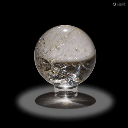 Rutilated Quartz Sphere