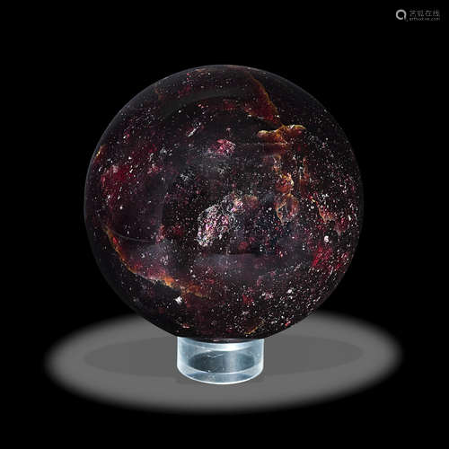 Large Garnet Sphere