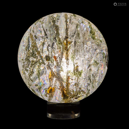 Quartz Sphere with Inclusions