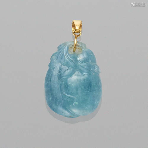 Blue Tourmaline Pendant