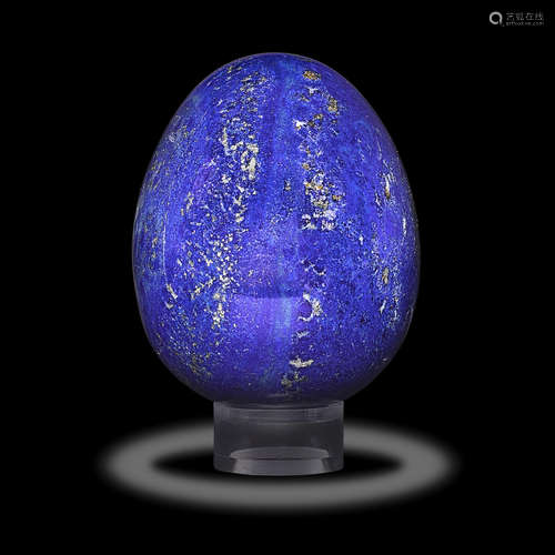 Lapis Lazuli Egg-form Carving