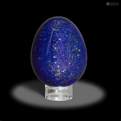 Lapis Lazuli Egg-form Carving