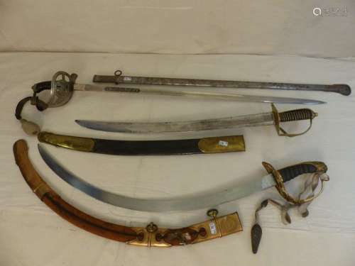 3 cavalry sabres (?). English and Prussian work. P…