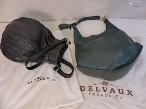Two Delvaux leather bags.