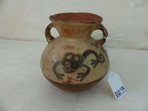 Two handled pot. South America.