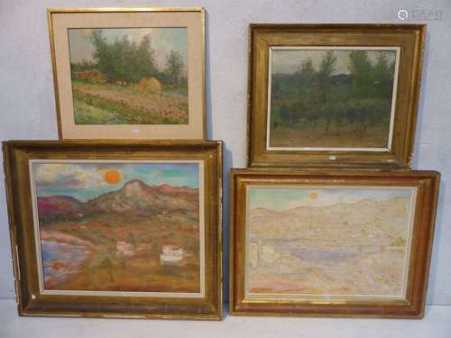 4 paintings \