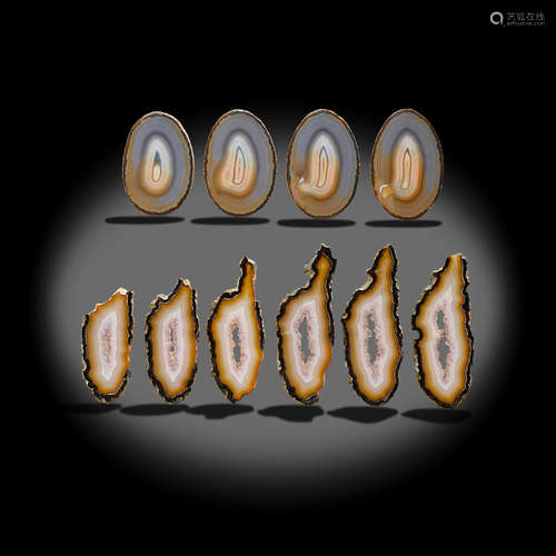 Two Sets of Consecutive Agate Slices