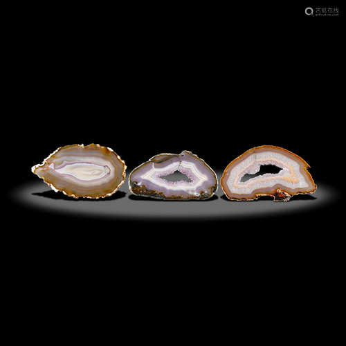 Three Agate Slabs