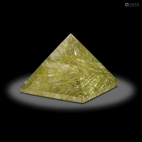 Rutilated Quartz Pyramid