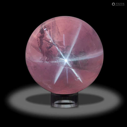 Star Rose Quartz Sphere