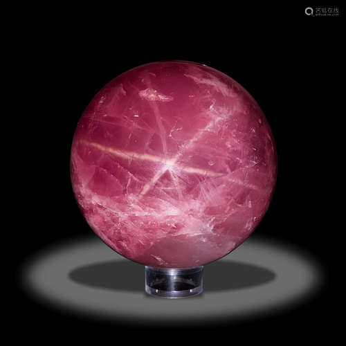 Star Rose Quartz Sphere