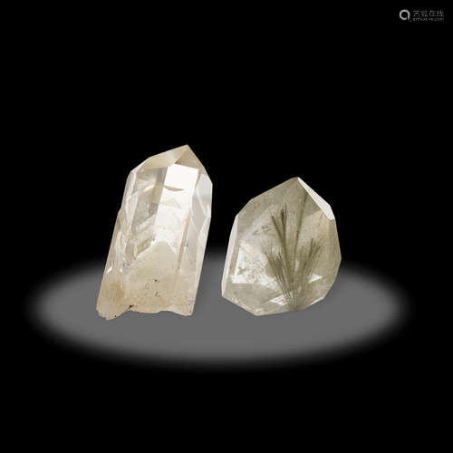 Two Polished Quartz Points