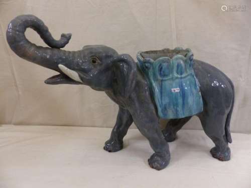 Ceramic elephant. Period: early 20th century.