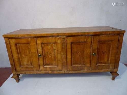 Large 4 door walnut veneer dresser. Hungarian work…