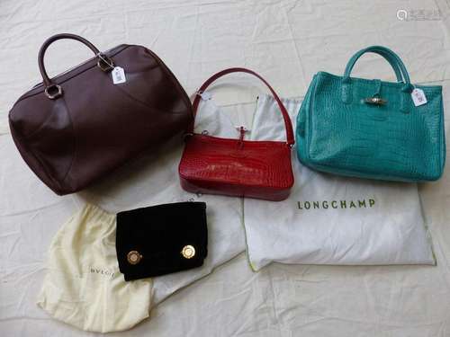 Two Longchamps bags in perfect condition. Two Bulg…