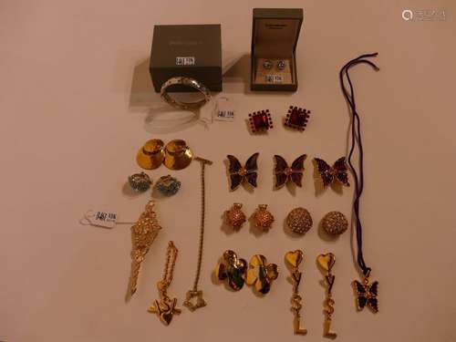 Lot of 23 Yves Saint Laurent jewels including 2 Yv…