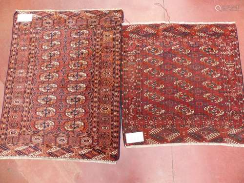 2 Bukhara rugs.