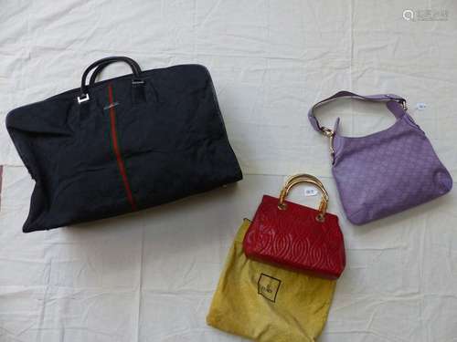 Two Gucci bags + one Fendi bag.